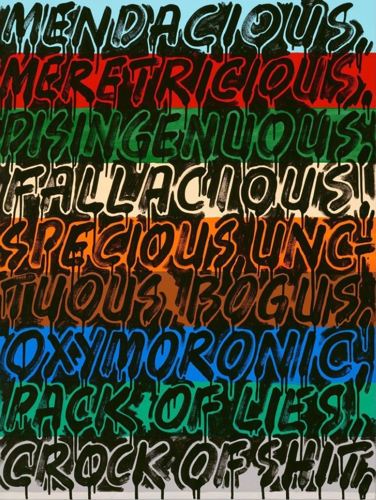 Mel Bochner, Mendacious Mel Bochner, Mendacious