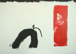 Peinture, Noir et rouge, Rafael Ruz