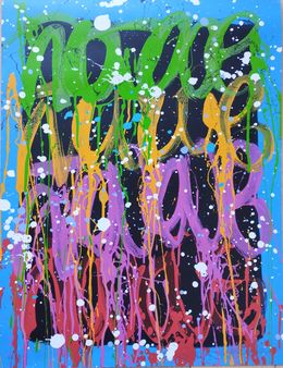 Drucke, Untitled (Blue), JonOne
