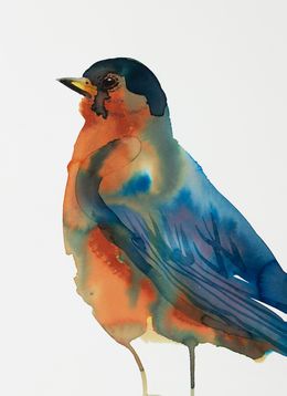Gemälde, Robin No. 10, Elizabeth Becker