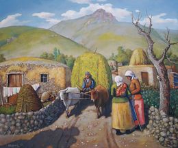 Painting, Summer in the village, Sergey Khachatryan