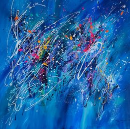 Painting, Bleu puissant, Âme Sauvage