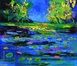 Painting, Magic pond, Pol Ledent