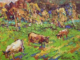 Painting, In the pasture, Ivanyuk Oleksiy