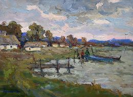Gemälde, Edge of the lake, Oksana Ivanyuk