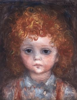 Gemälde, Jeune fille rousse, Lucien-Philippe Moretti