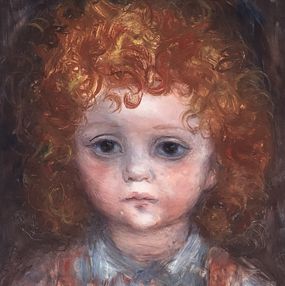 Gemälde, Jeune fille rousse, Lucien-Philippe Moretti