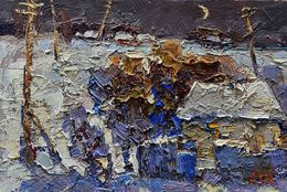Painting, Moonlit night, Oksana Ivanyuk