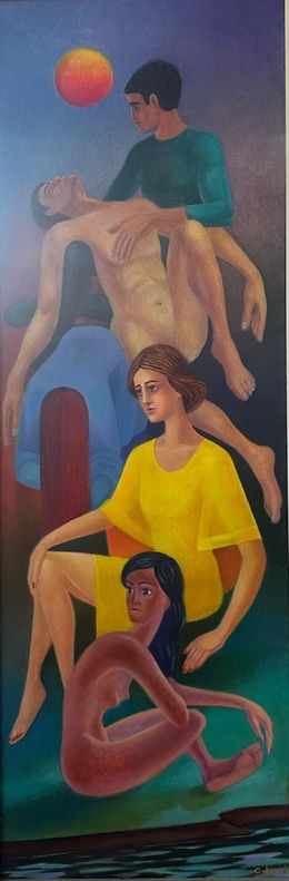 Gemälde, Sending-off the Friend, Gela Keidia