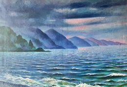 Painting, Before Rain, Gela Keidia