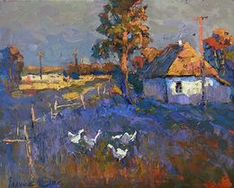 Painting, A warm autumn ray, Oksana Ivanyuk