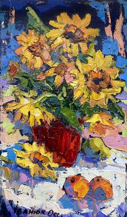 Painting, Autumn flowers, Oksana Ivanyuk