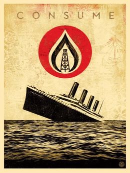 Print, Unsinkable consumption, Shepard Fairey (Obey)