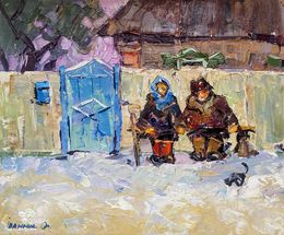 Painting, Quiet conversation, Ivanyuk Oleksiy