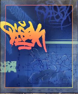 Gemälde, Graffiti Evolution, Disek
