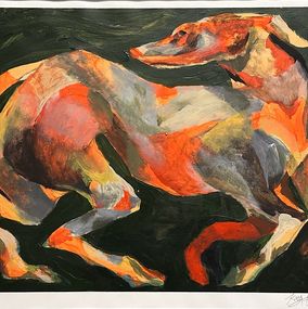 Painting, Sans titre - chien, Kazy Usclef