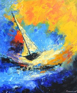 Gemälde, At sea, Pol Ledent