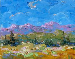 Gemälde, Beyond the mountains, Ivanyuk Oleksiy