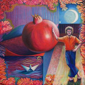 Painting, The moon is generous, Galia Chuntova