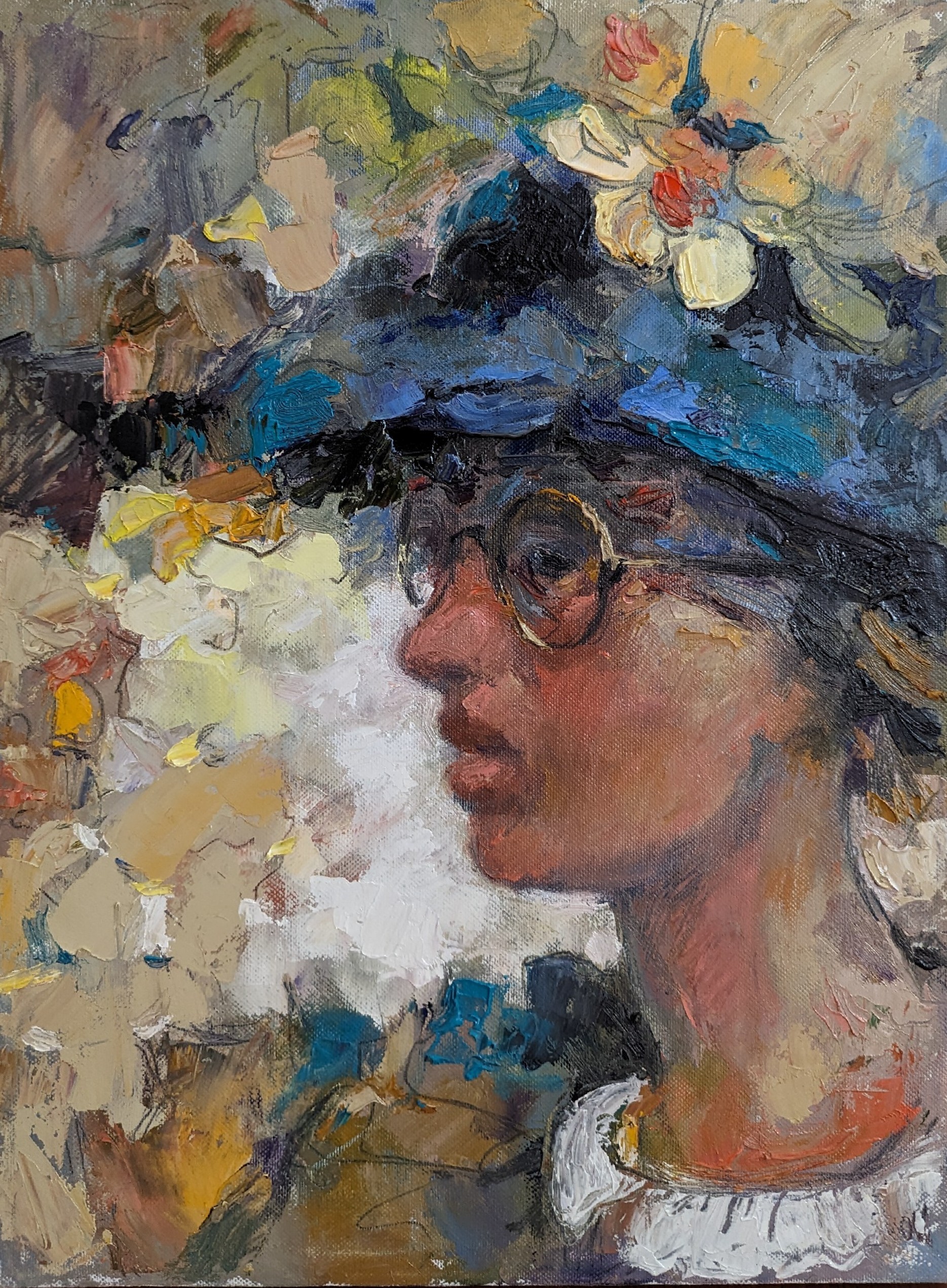 Krum Kostov, Portrait with glasses Krum Kostov, Portrait with glasses