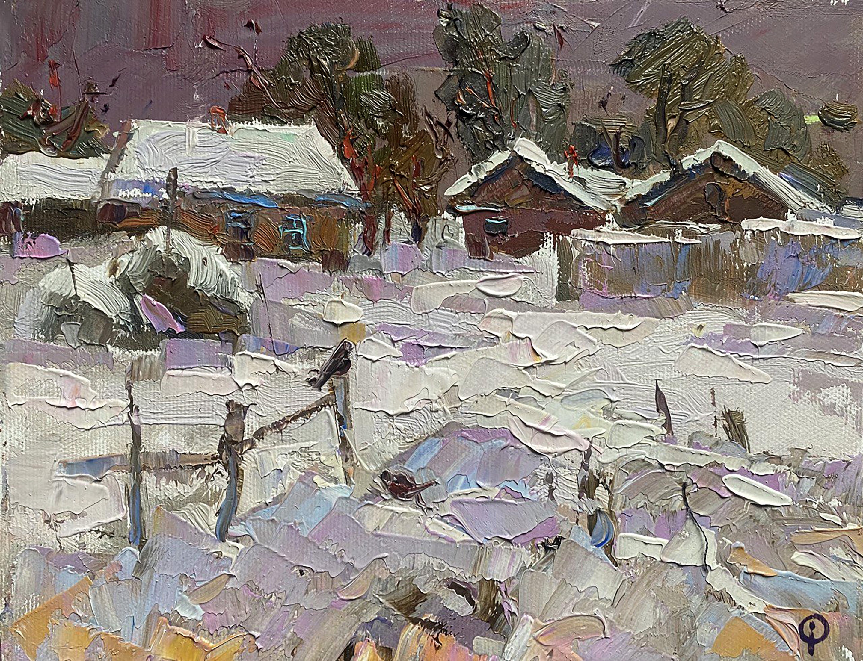 Oksana Ivanyuk, Snow covered street Oksana Ivanyuk, Snow covered street