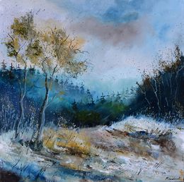 Painting, November in my countryside, Pol Ledent