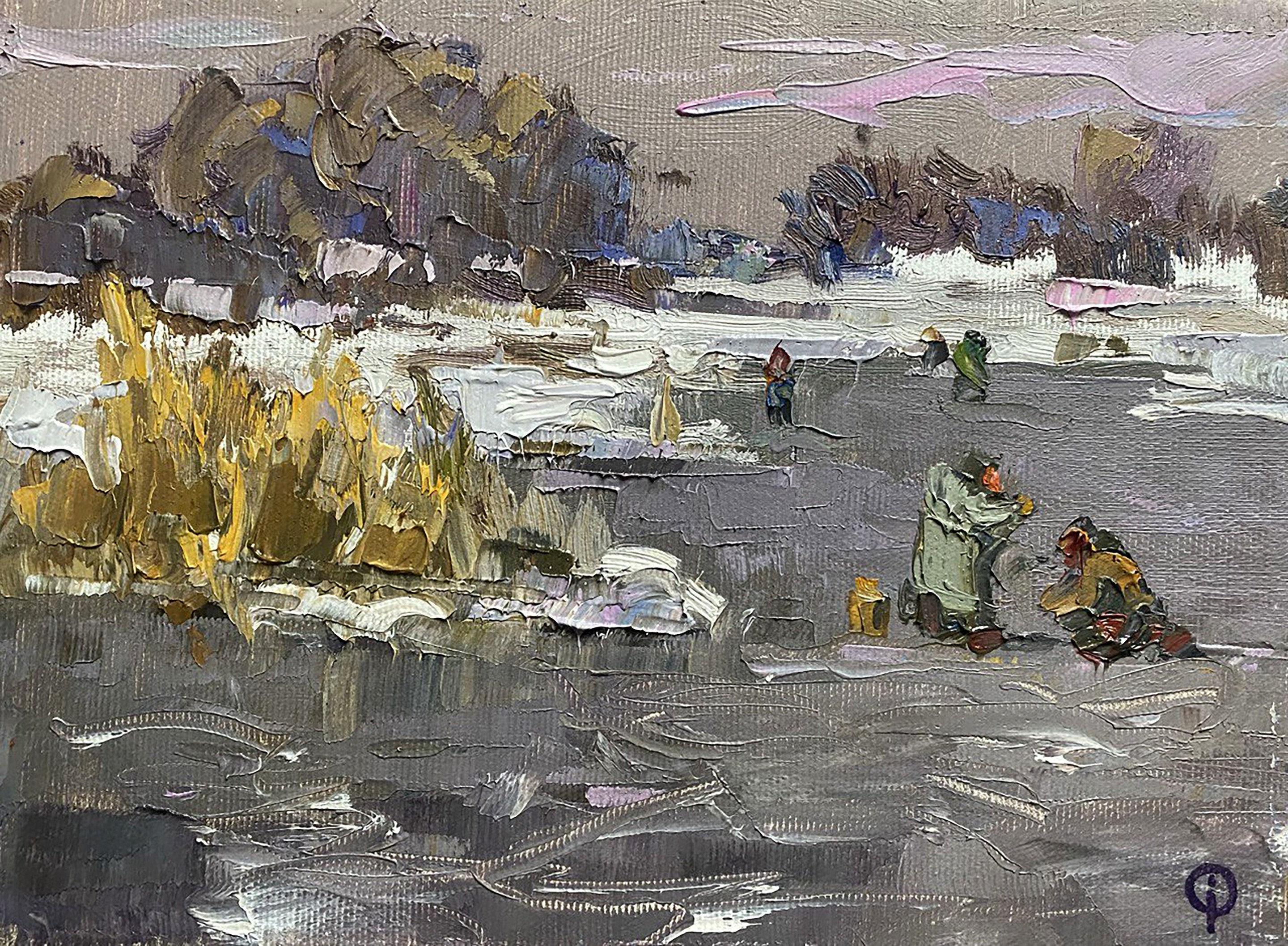 Oksana Ivanyuk, Winter fishing Oksana Ivanyuk, Winter fishing