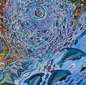 Painting, La traversée, Maite Diniz