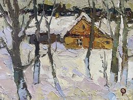 Painting, Winter silence, Oksana Ivanyuk