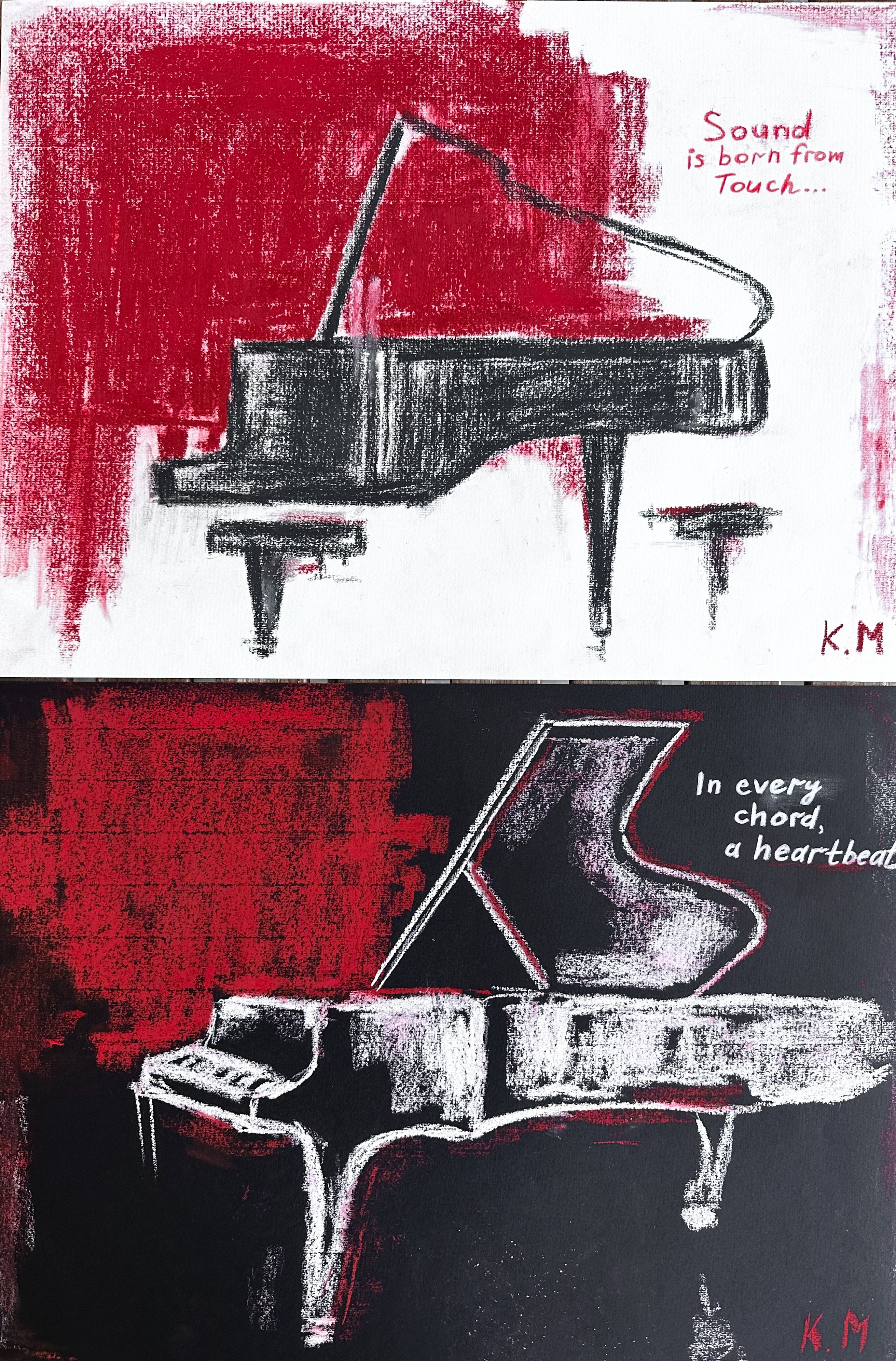 Kristina Mallen, Diptych: Grand Pianos – Sounds of Chords Kristina Mallen, Diptych: Grand Pianos – Sounds of Chords