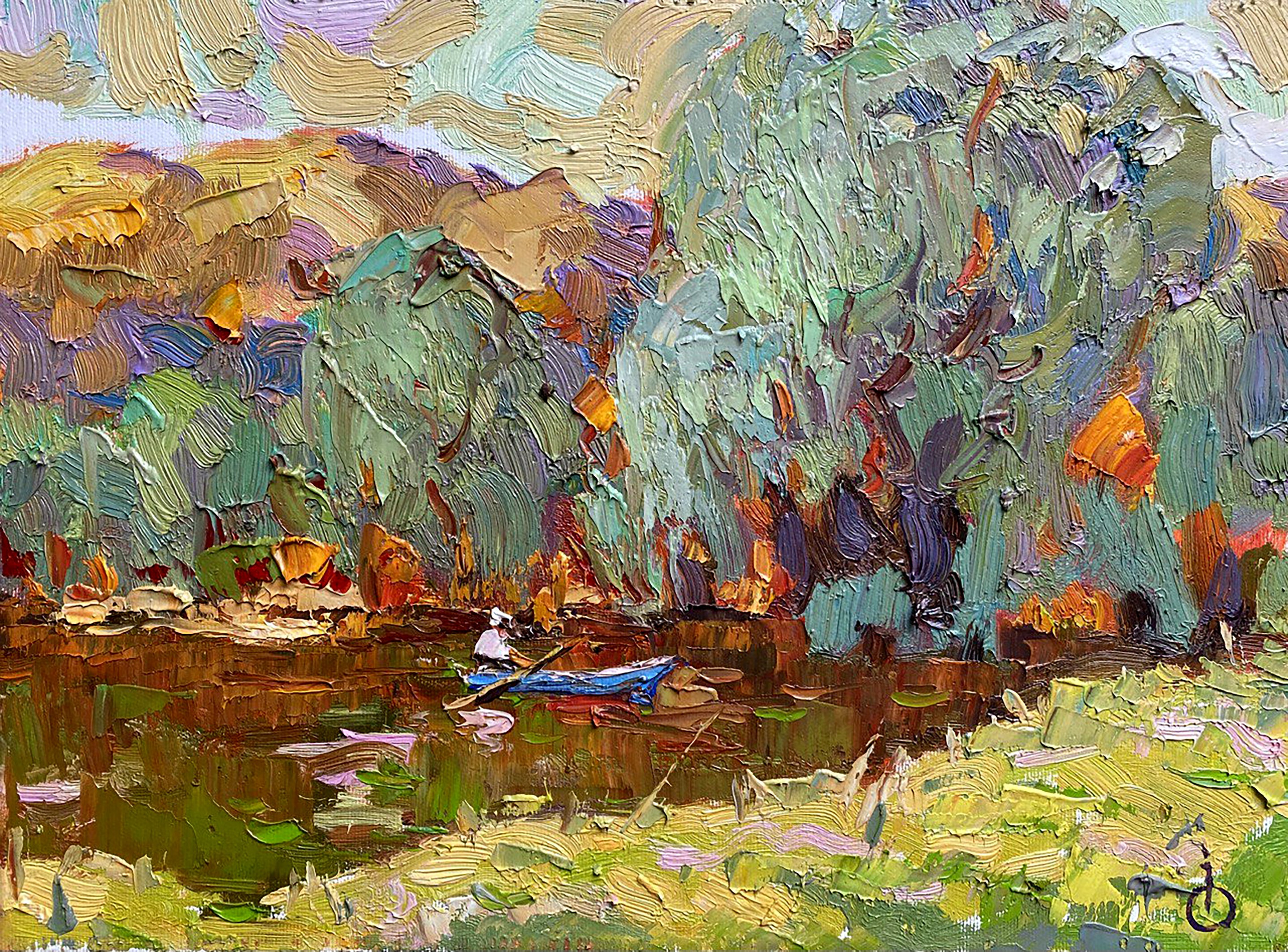 Ivanyuk Oleksiy, Willow above the pond Ivanyuk Oleksiy, Willow above the pond