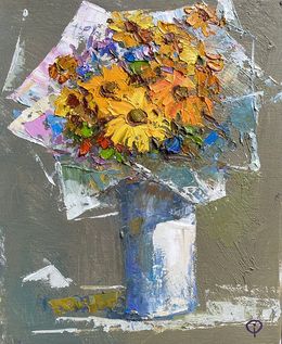 Gemälde, Autumn flowers, Oksana Ivanyuk