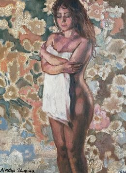 Peinture, Girl with a towel, Nadezda Stupina