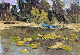 Gemälde, Above the pond, Oksana Ivanyuk