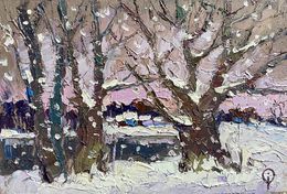 Gemälde, Evening silence, Oksana Ivanyuk