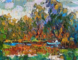 Gemälde, Above the pond, Ivanyuk Oleksiy