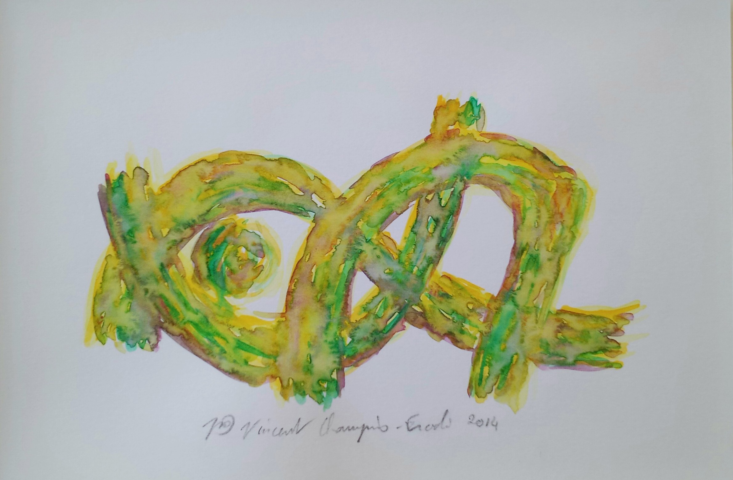 Vincent Champion-Ercoli, Recline (Aquarelle 2 - 25 novembre 2014) Vincent Champion-Ercoli, Recline (Aquarelle 2 - 25 novembre 2014)