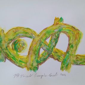 Painting, Recline (Aquarelle 2 - 25 novembre 2014), Vincent Champion-Ercoli