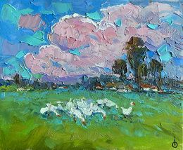 Gemälde, After a downpour, Oksana Ivanyuk