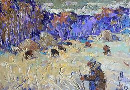 Painting, Autumn stubble, Ivanyuk Oleksiy