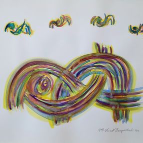 Painting, Recline (Aquarelle 1 - Composition - 27 septembre 2014), Vincent Champion-Ercoli