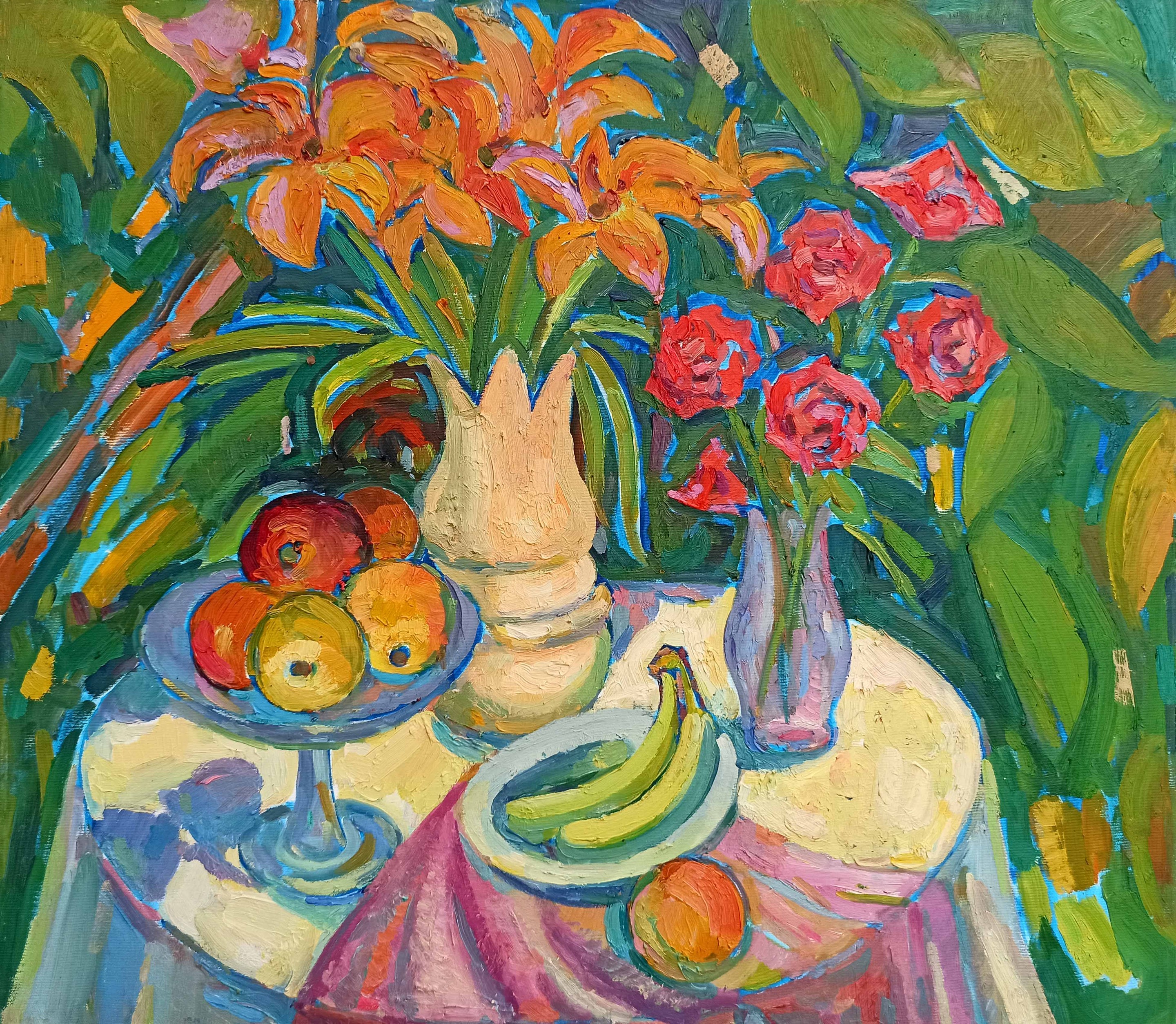 Peter Tovpev, Still life with lilies Peter Tovpev, Still life with lilies