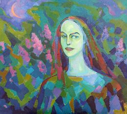 Painting, Portrait of a girl, Peter Tovpev
