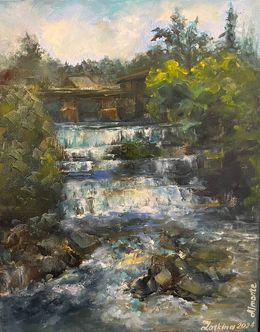 Peinture, River Mississippi in Almonte, Alexandra Laskina