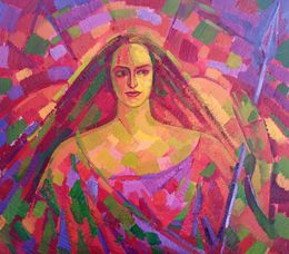 Painting, Portrait of a girl, Peter Tovpev