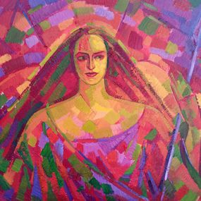 Gemälde, Portrait of a girl, Peter Tovpev