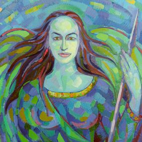 Gemälde, Portrait of a girl, Peter Tovpev