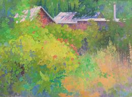 Painting, Summer garden, Peter Tovpev