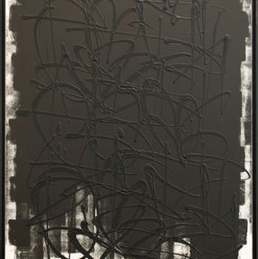 Peinture, Noir Sur Black, Nebay