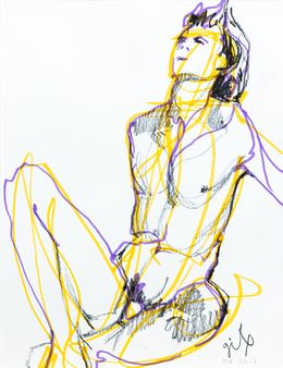 Fine Art Drawings, MV. 24-4 - Série Croquis Modèle Vivant, Gilles Le Tron
